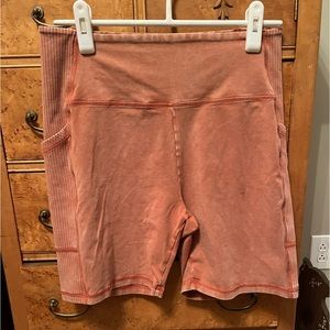 Aerie Offline Ribbed Bike Shorts with Pockets - Size XL